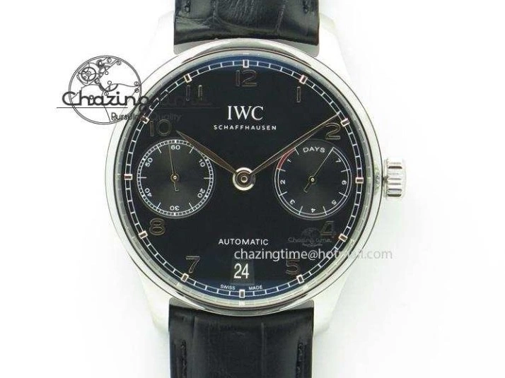 MIROTIME 0417 Sustainable Portuguese IW545408 White Dial ZF 1:1 Best Edition On Dark Blue Leather Strap 7335